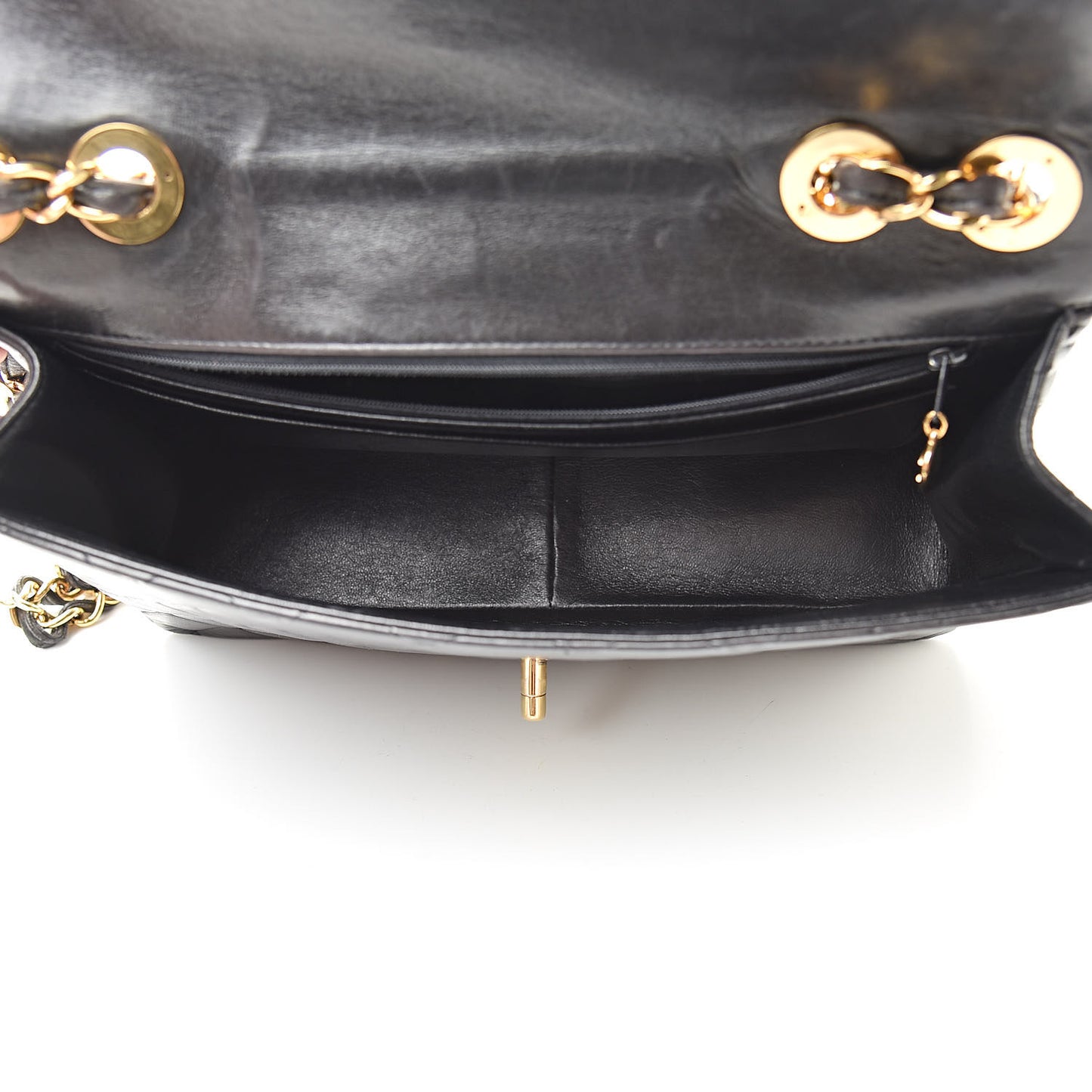 Lambskin Quilted XL Jumbo Single Flap Black