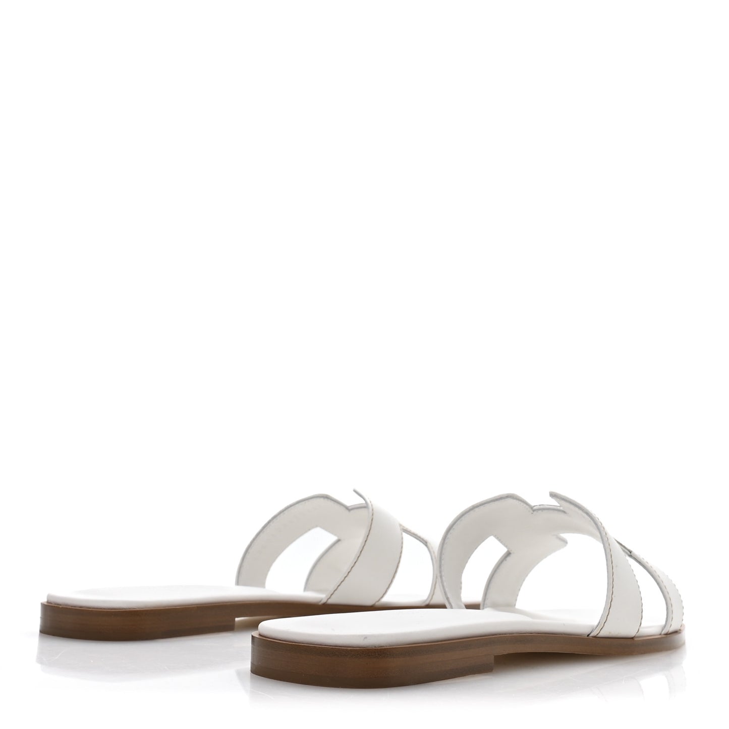 Box Calfskin Oran Sandals 39.5 White