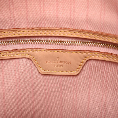 Louis Vuitton Damier Azur Delightful MM Rose Ballerine 6 of 11