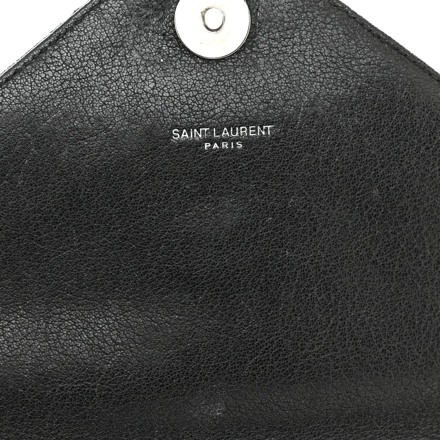 Calfskin Matelasse Diamond Quilted Monogram Medium College Bag Black