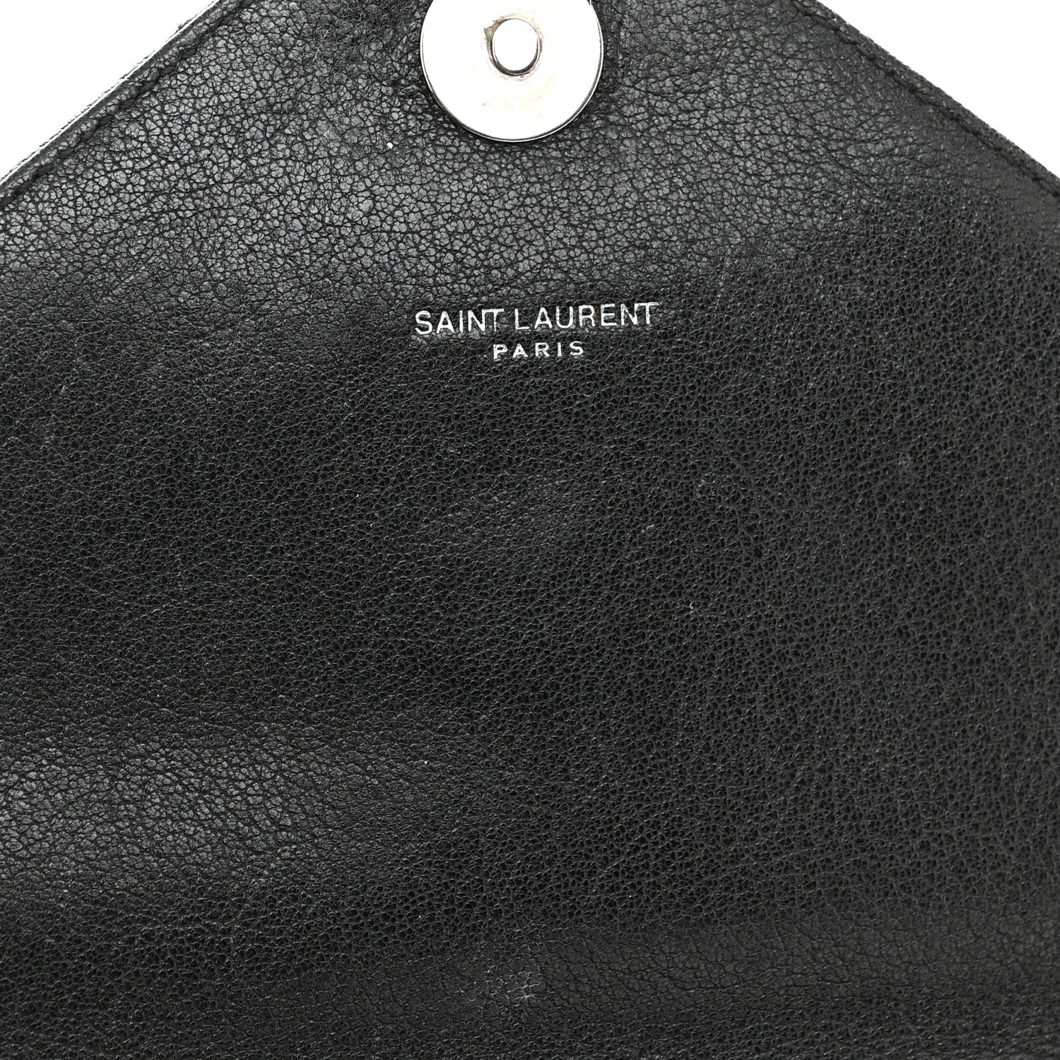 Saint Laurent Calfskin Matelasse Diamond Quilted Monogram Medium College Bag Black 6 of 19