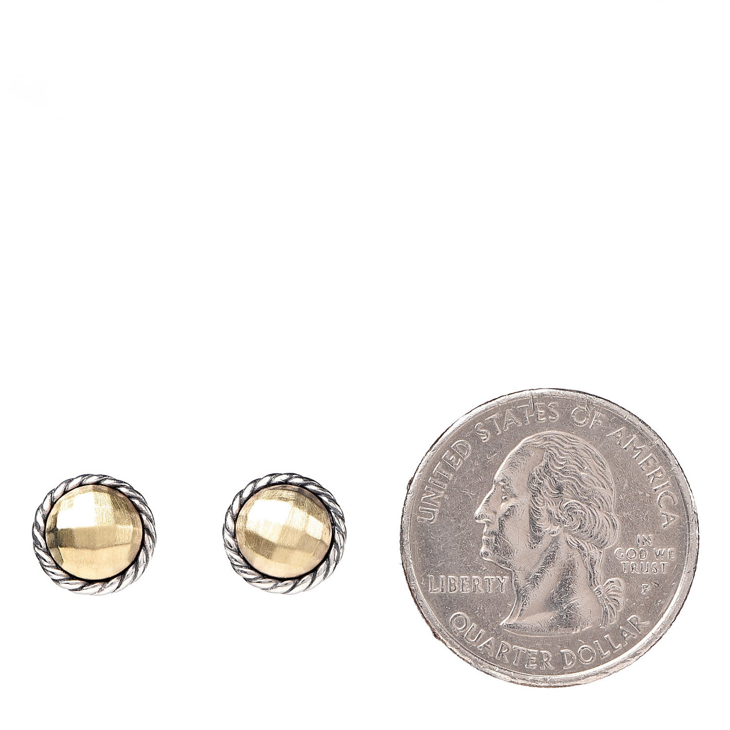 Sterling Silver 18K Yellow Gold Chatelaine Earrings