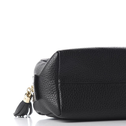Gucci Pebbled Calfskin Large Soho Cosmetic Case Black 7 of 9