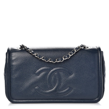 Chanel Caviar Medium Timeless CC Flap Navy Blue 1 of 10