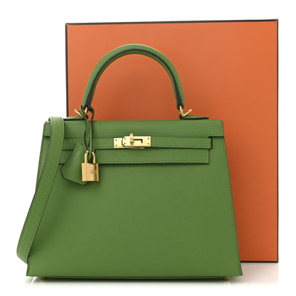 Hermes Epsom Kelly Sellier 25 Vert Yucca 11 of 11