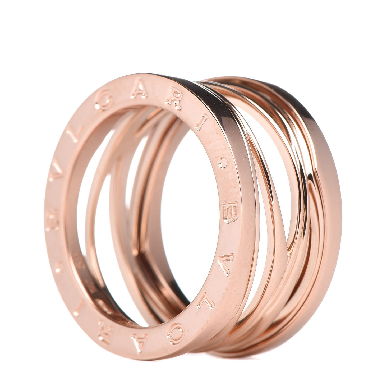 18K Rose Gold B.Zero1 Legend Four-Band Ring 59 8.75