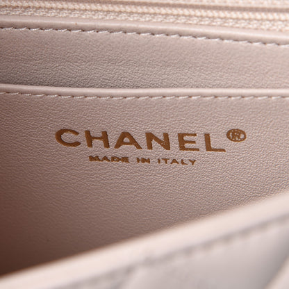 Chanel Lambskin Quilted Mini Rectangular Flap Light Pink 6 of 18
