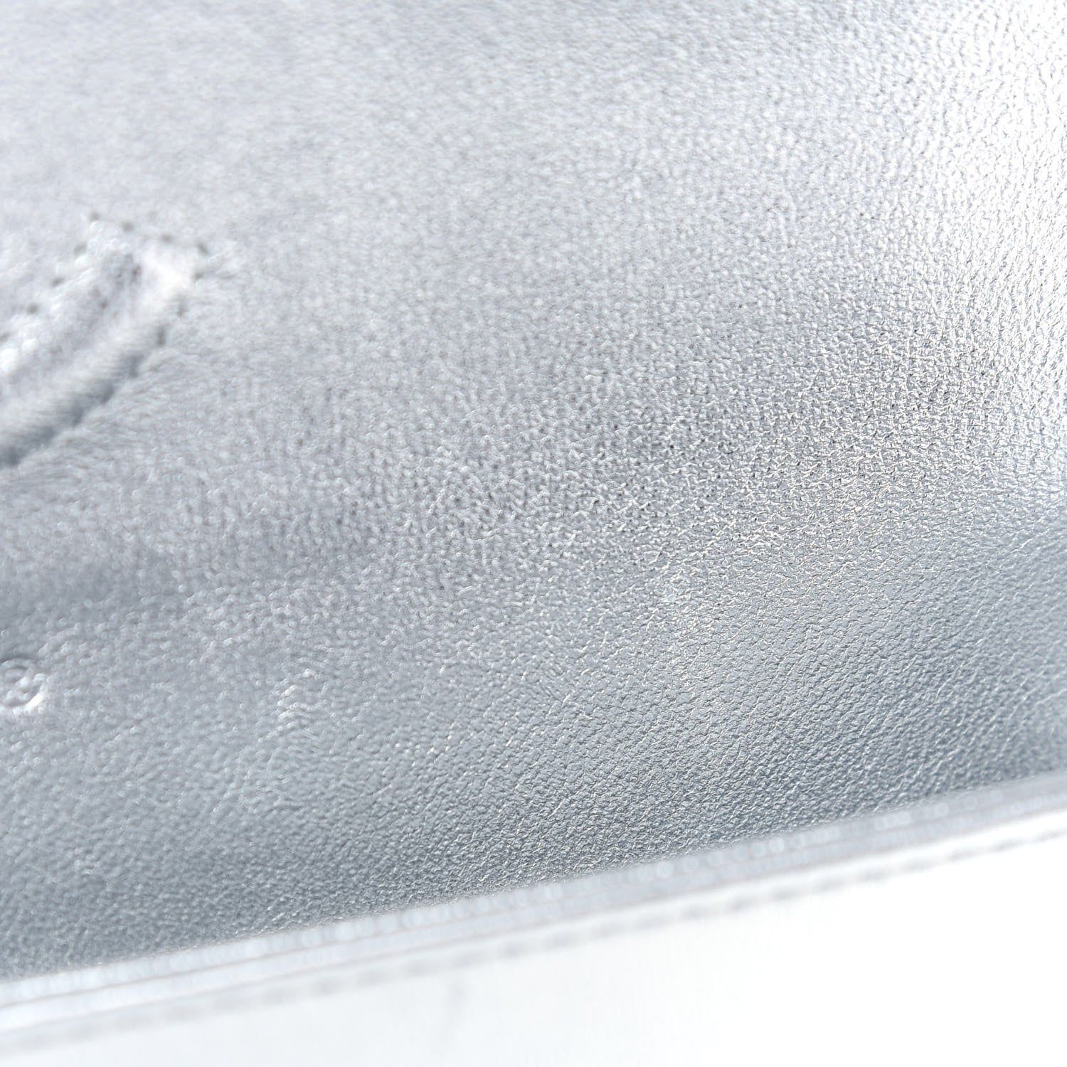 Chanel Metallic Lambskin Quilted Medium Double Flap Silver 10 of 15