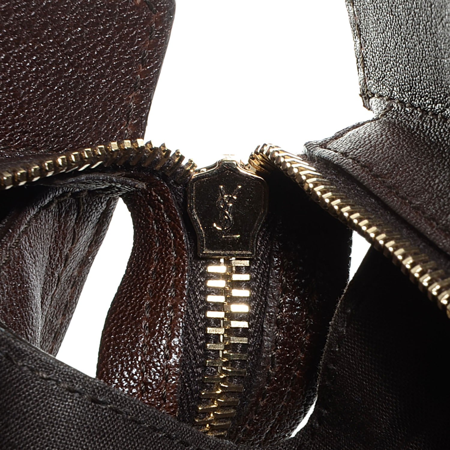 Saint Laurent Sheepskin Large Cabas ChYc Dark Brown 8 of 8