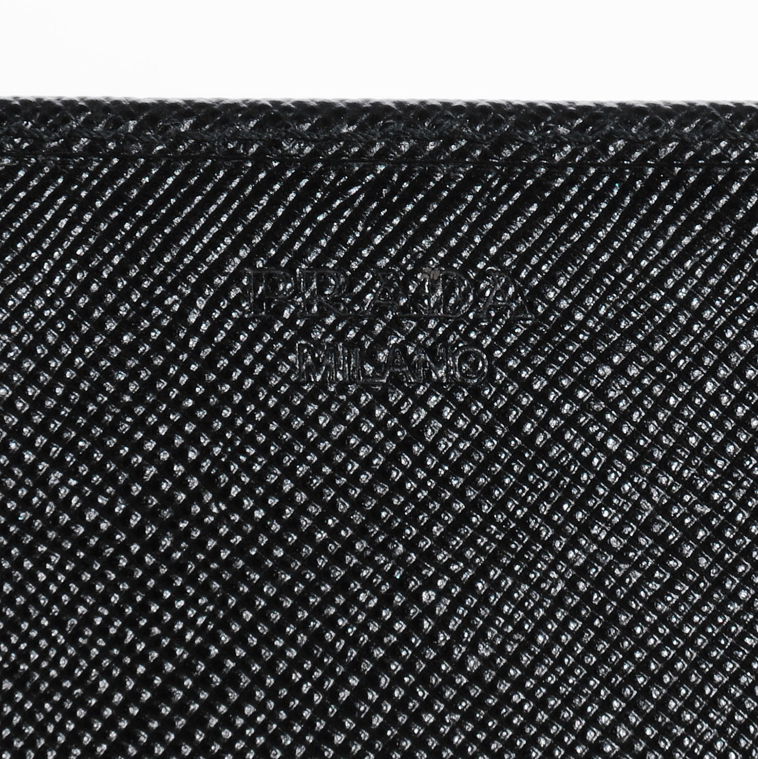 Prada Saffiano Metal Continental Wallet Nero Black 7 of 9