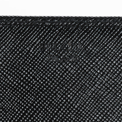 Prada Saffiano Metal Continental Wallet Nero Black 7 of 9