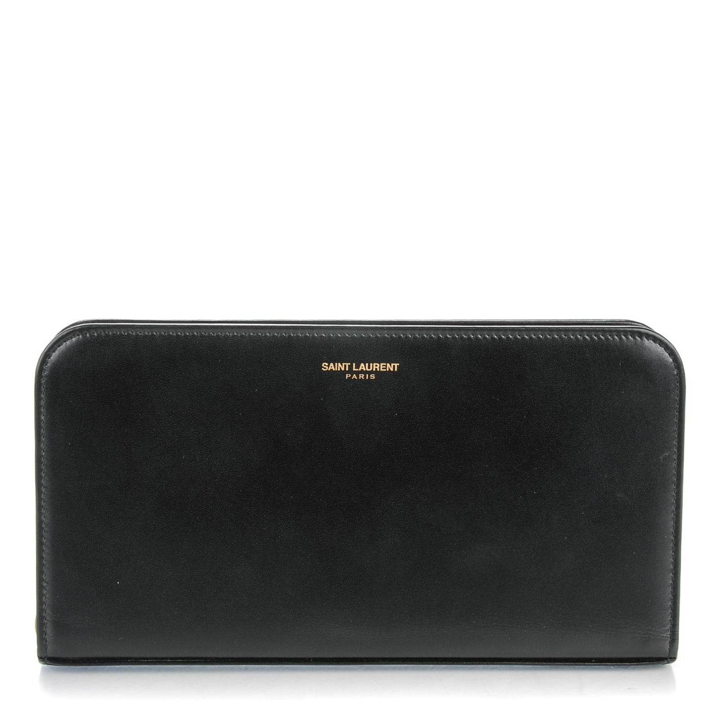 Calfskin Classic Zip Around Wallet Black