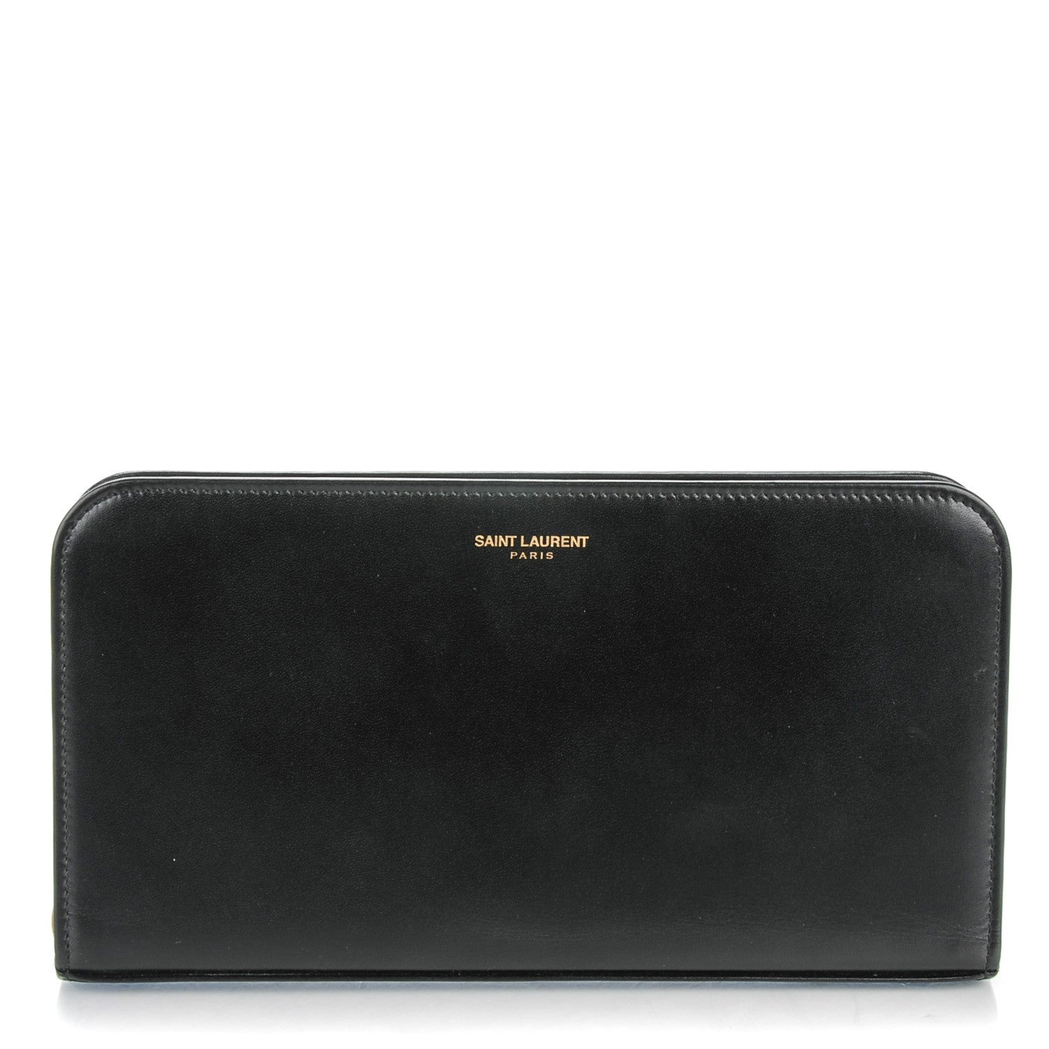 Saint Laurent Calfskin Classic Zip Around Wallet Black 1 of 7
