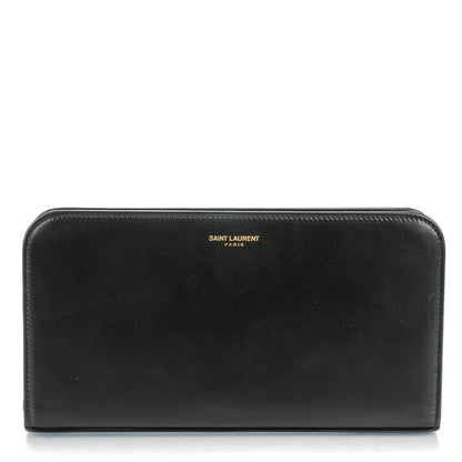 Saint Laurent Calfskin Classic Zip Around Wallet Black 1 of 7