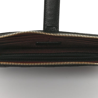 Chanel Caviar Quilted Classic Pouch With Handle Black 5 of 9
