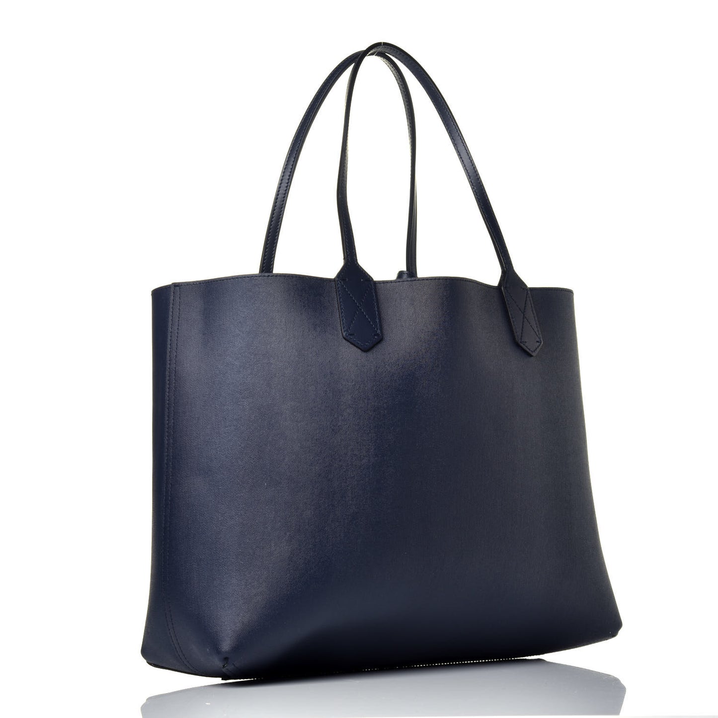 GG Supreme Monogram Blooms Medium Reversible Tote Beige Blue Navy