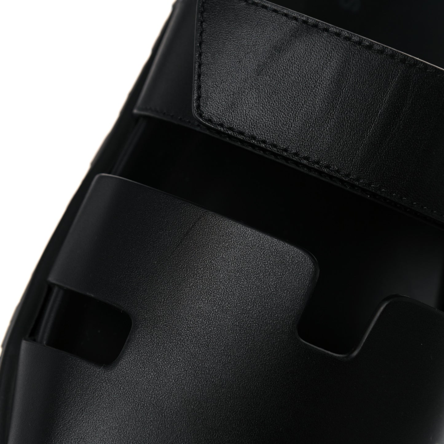 Calfskin Mens Chypre Sandals 41 Black