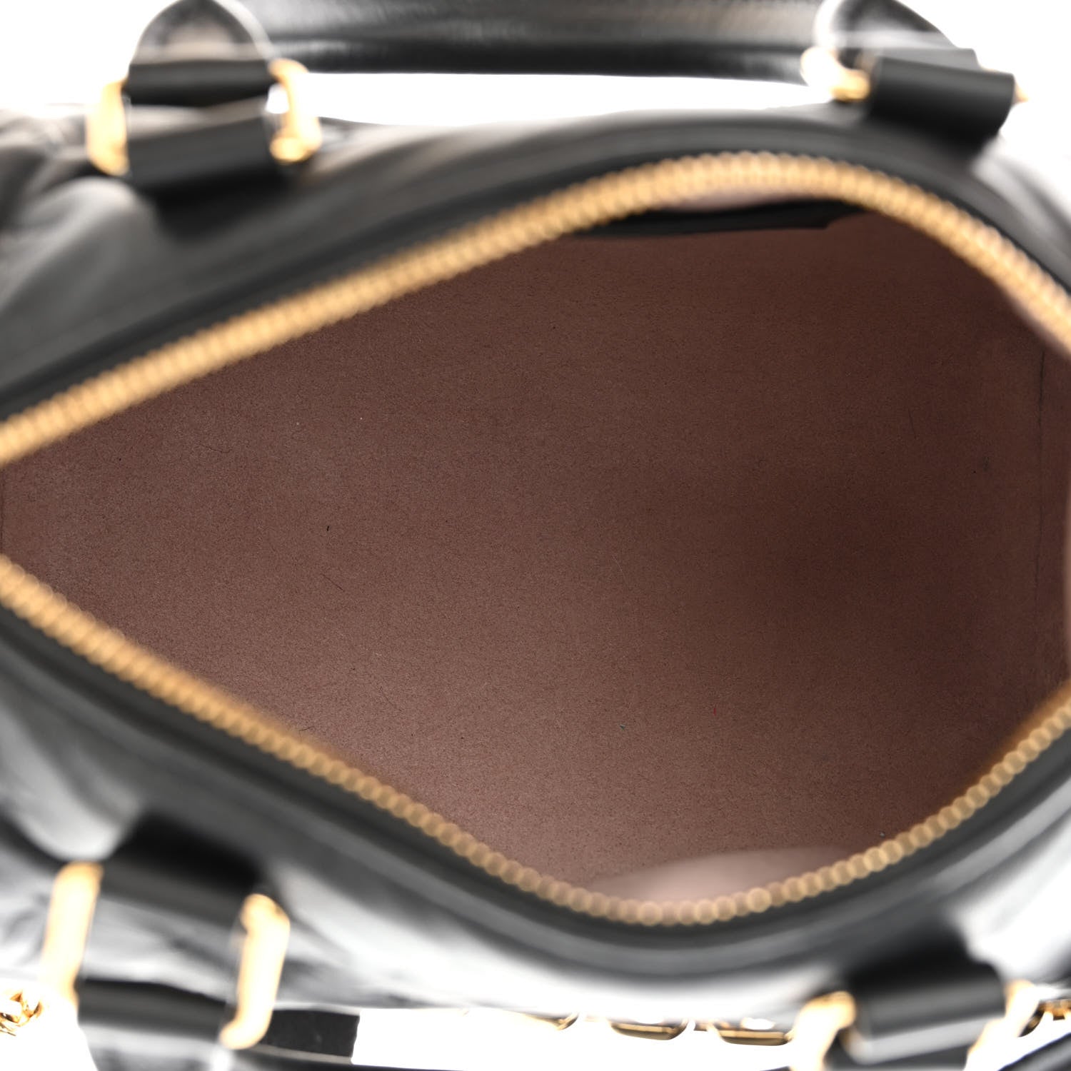 Louis Vuitton Lambskin Embossed Monogram Speedy 22 Bandouliere Black 5 of 9