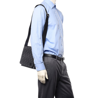 Louis Vuitton Monogram Eclipse District PM Black 2 of 8