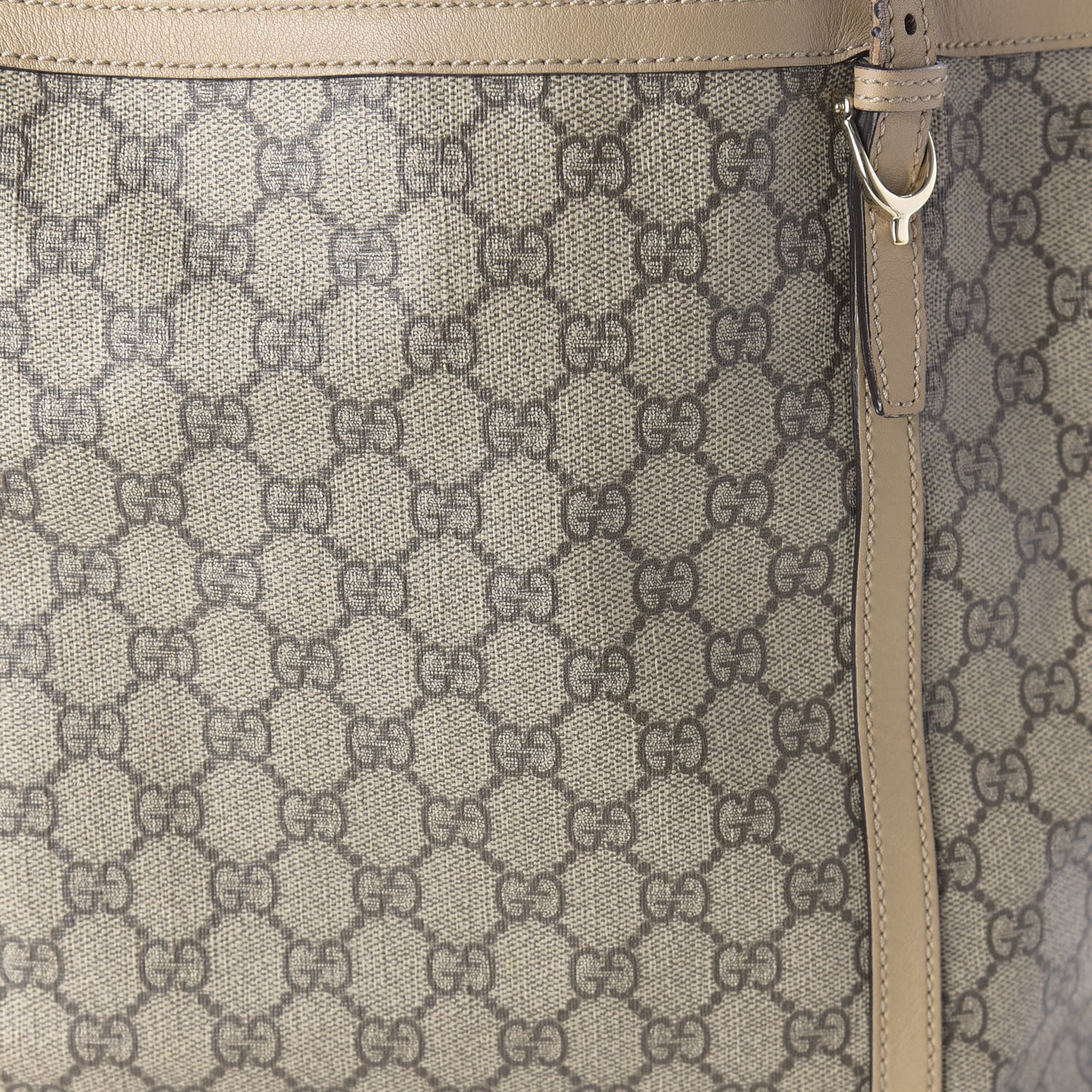 GG Supreme Monogram Medium Nice Tote Beige
