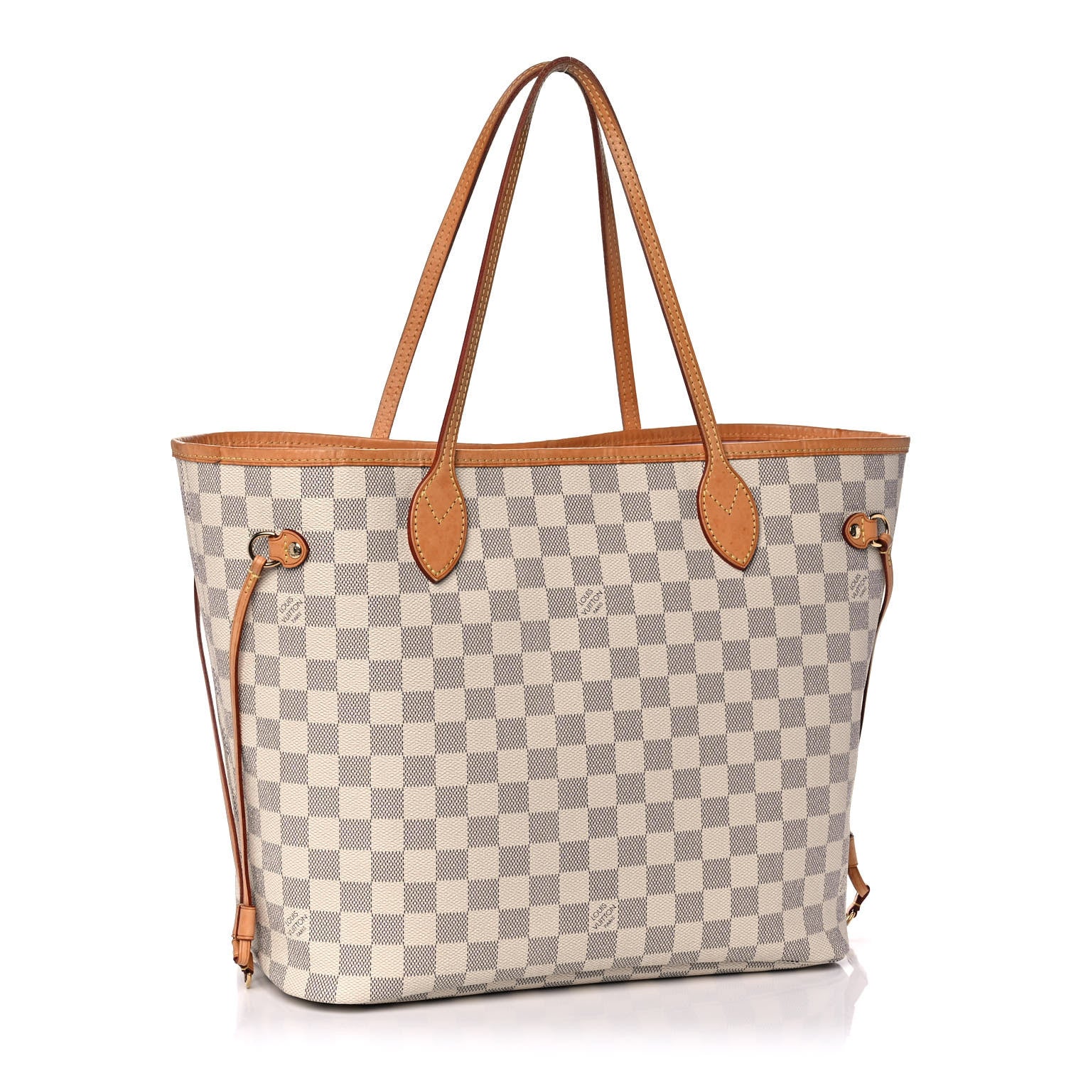 Louis Vuitton Damier Azur Neo Neverfull MM Rose Ballerine 3 of 17