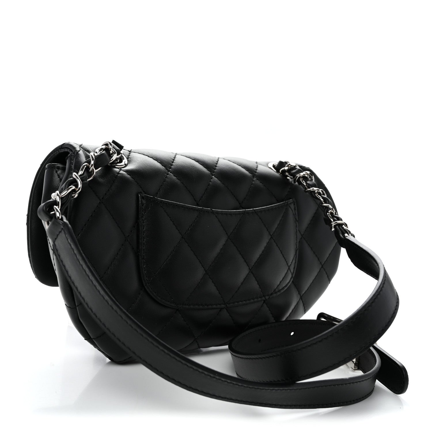Chanel Calfskin Quilted CC Uniform Flap Belt Bag Black 3 of 10