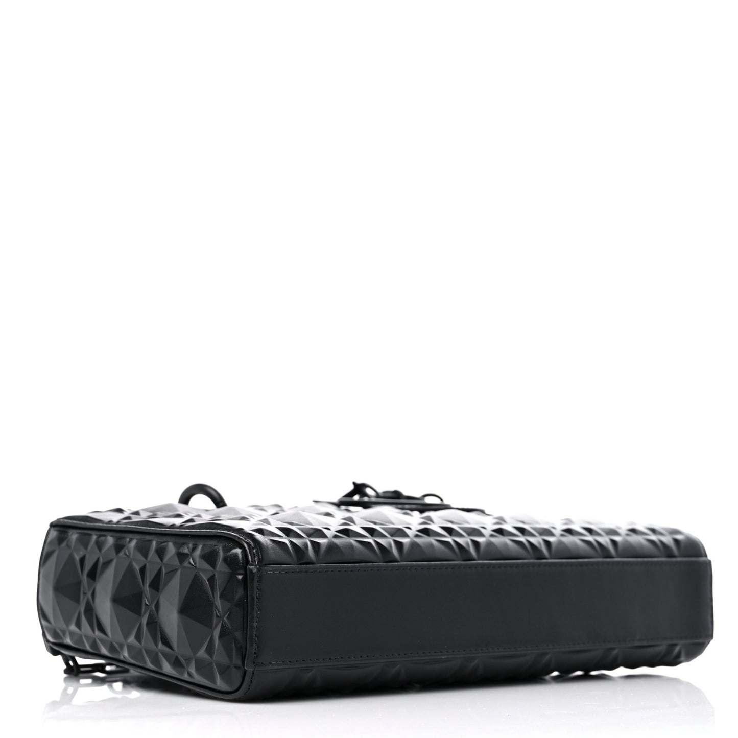 Calfskin Cannage Diamond Medium Lady D-Joy Black