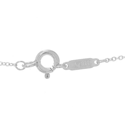 Tiffany Sterling Silver Diamond Knot Key Pendant Necklace 5 of 7