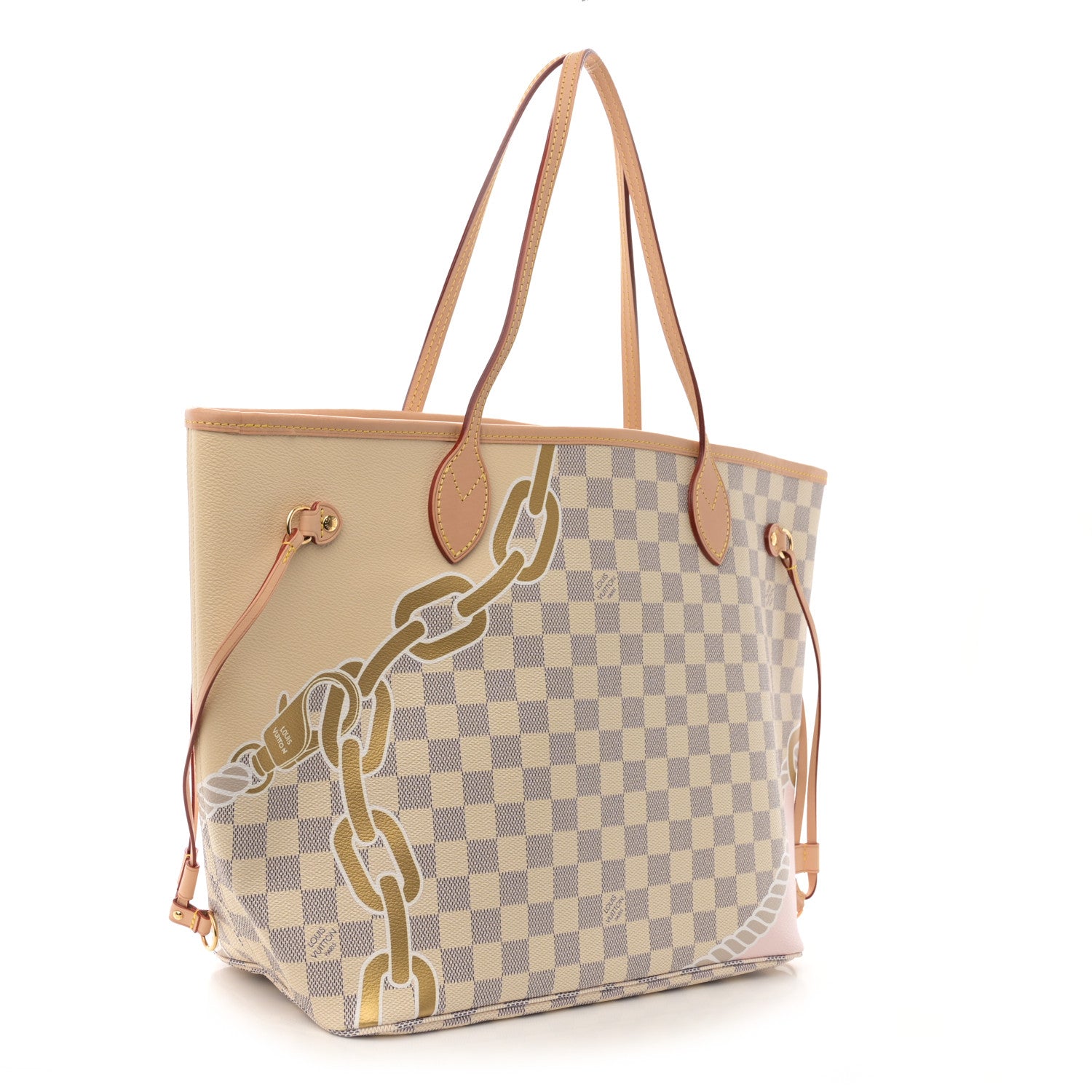 Louis Vuitton Damier Azur Nautical Neverfull MM 4 of 10