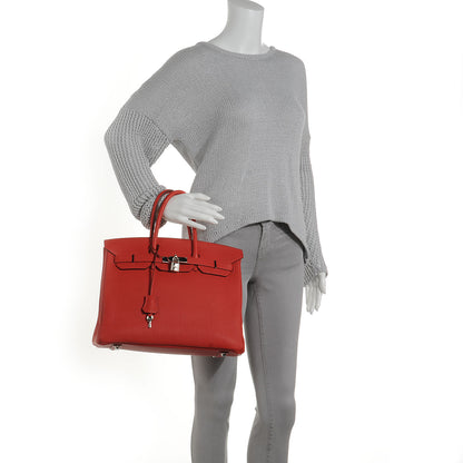 Hermes Togo Birkin 35 Geranium 2 of 10