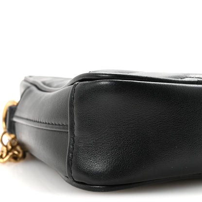 Gucci Calfskin Matelasse Mini GG Marmont Crossbody Bag Black 9 of 11