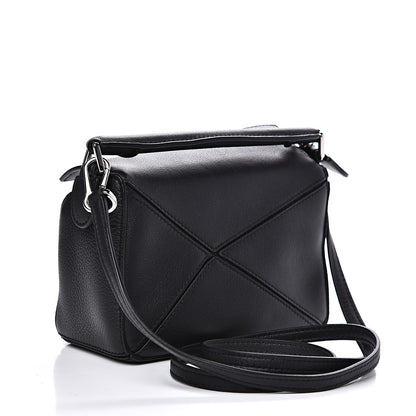 Loewe Calfskin Mini Puzzle Bag Black 2 of 10