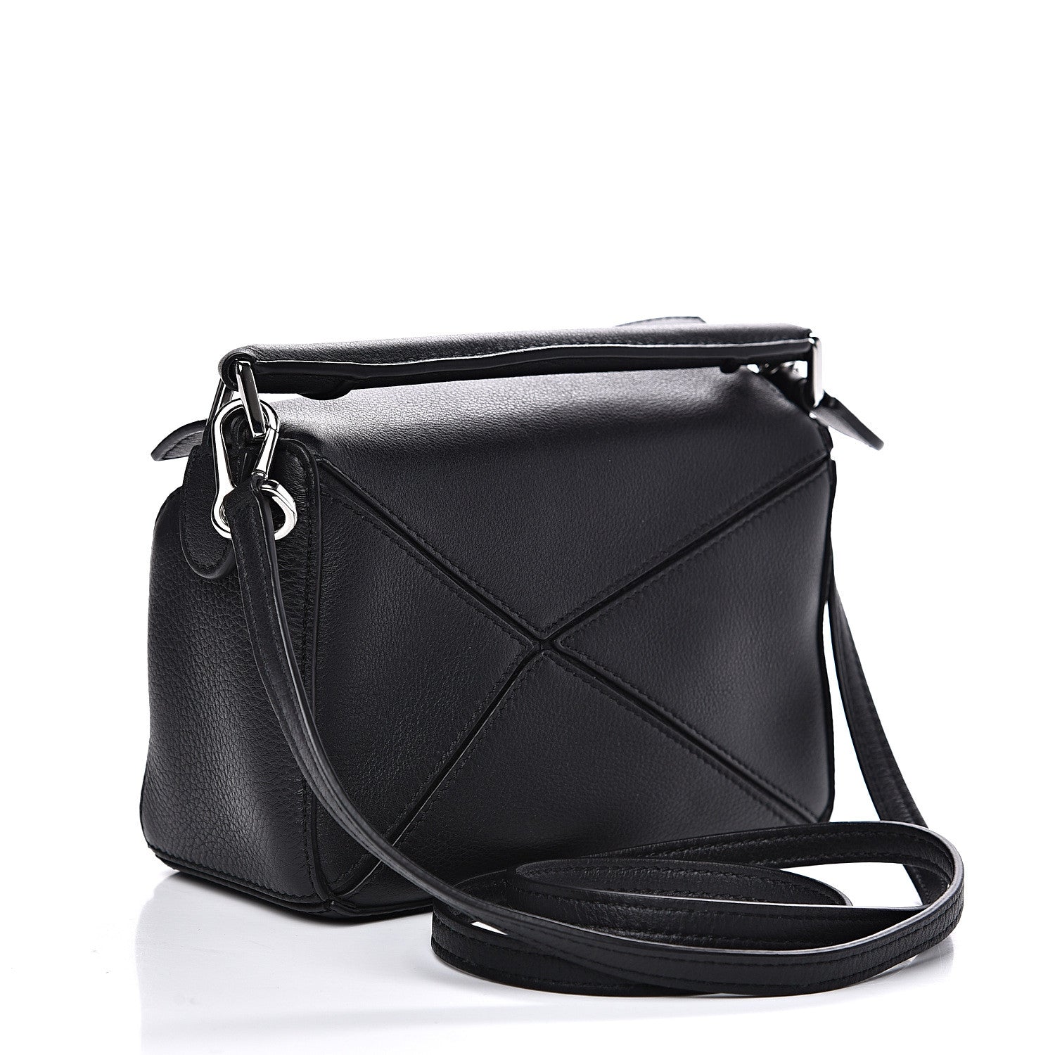 Loewe Calfskin Mini Puzzle Bag Black 2 of 10