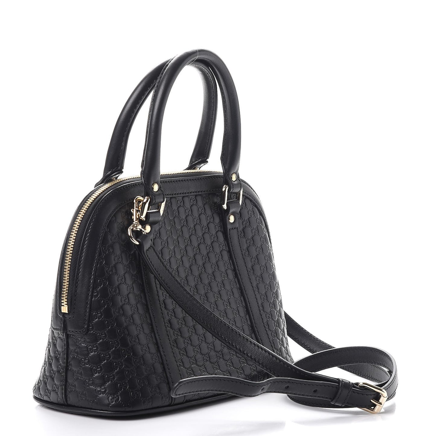 Microguccissima Mini Dome Bag Black