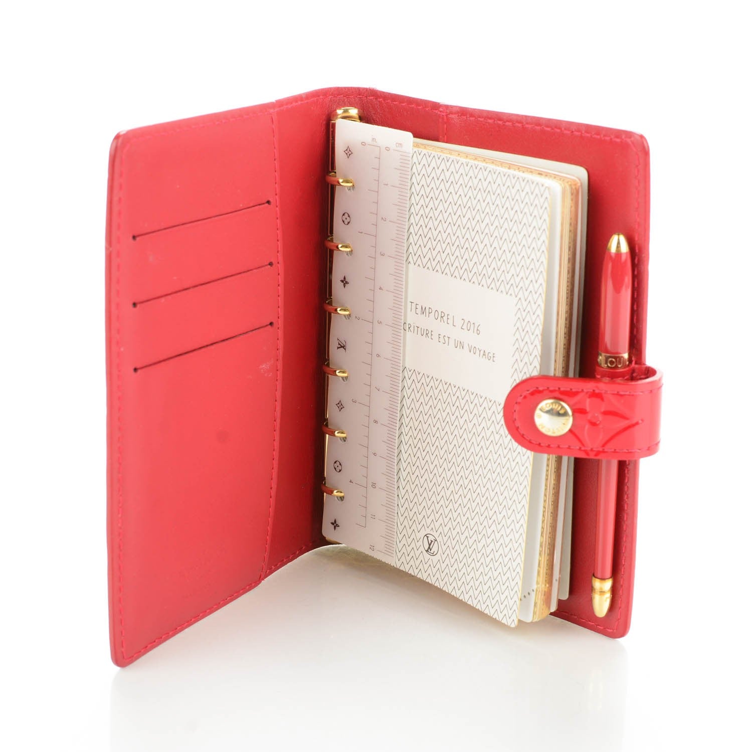Louis Vuitton Vernis Small Ring Agenda Cover Pomme D'Amour 5 of 7