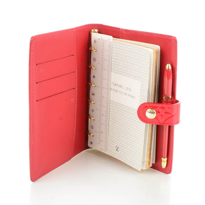 Louis Vuitton Vernis Small Ring Agenda Cover Pomme D'Amour 5 of 7