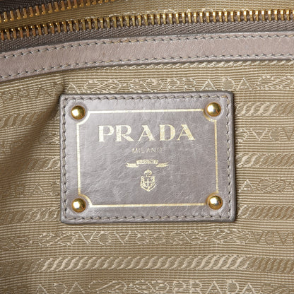Prada Vitello Shine Top Handle Bowler Pomice 6 of 17