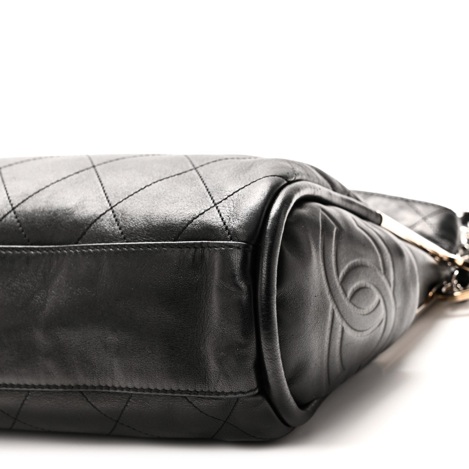Chanel Lambskin Stitched Medium Ultimate Soft Tote Black 10 of 10