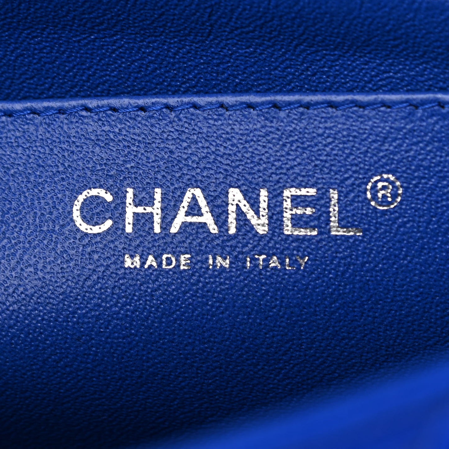 Lambskin Quilted Jumbo Single Flap Blue