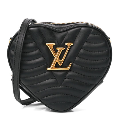Louis Vuitton Calfskin New Wave Heart Bag Black 1 of 12