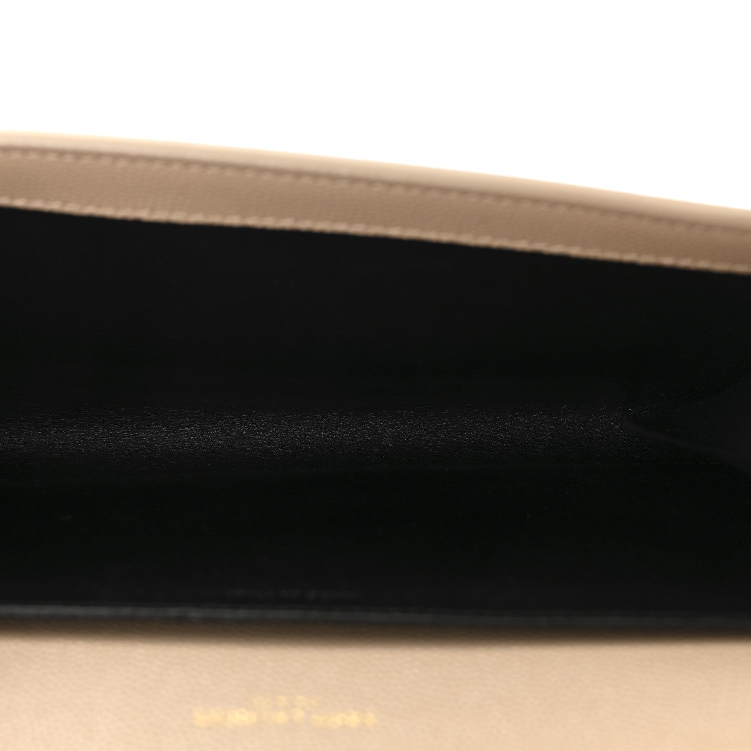 Saint Laurent Grain De Poudre Monogram Uptown Chain Wallet Dark Beige 5 of 10
