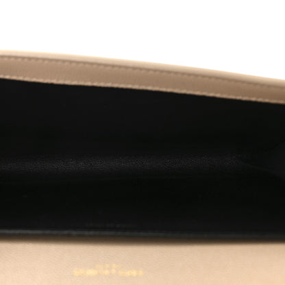 Saint Laurent Grain De Poudre Monogram Uptown Chain Wallet Dark Beige 5 of 10