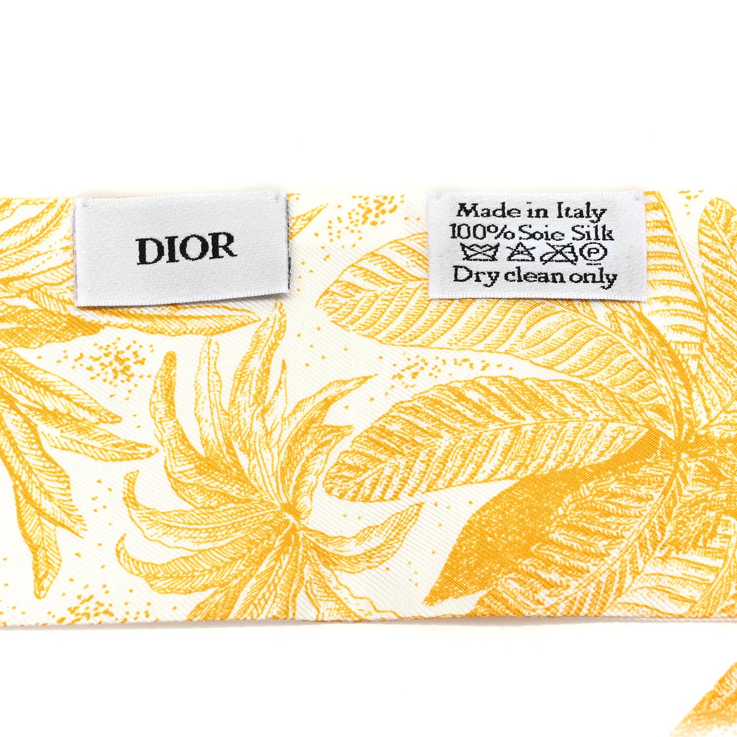 Silk ABCDior E Mitzah Scarf Jaune