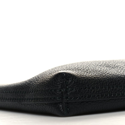 Gucci Pebbled Calfskin Large Logo Portfolio Clutch Black 9 of 10