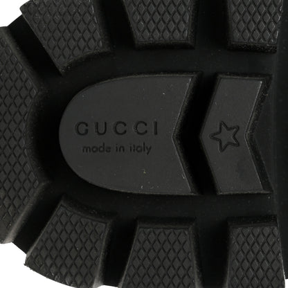 Gucci Nappa Frances GG Matelasse Platform Combat Boots 39.5 Black 8 of 9