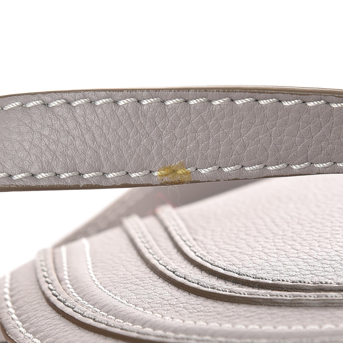 Calfskin Mini Marcie Round Crossbody Bag Cashmere Grey