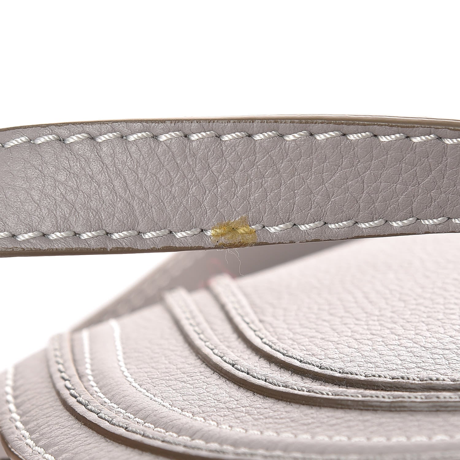Chloe Calfskin Mini Marcie Round Crossbody Bag Cashmere Grey 10 of 10