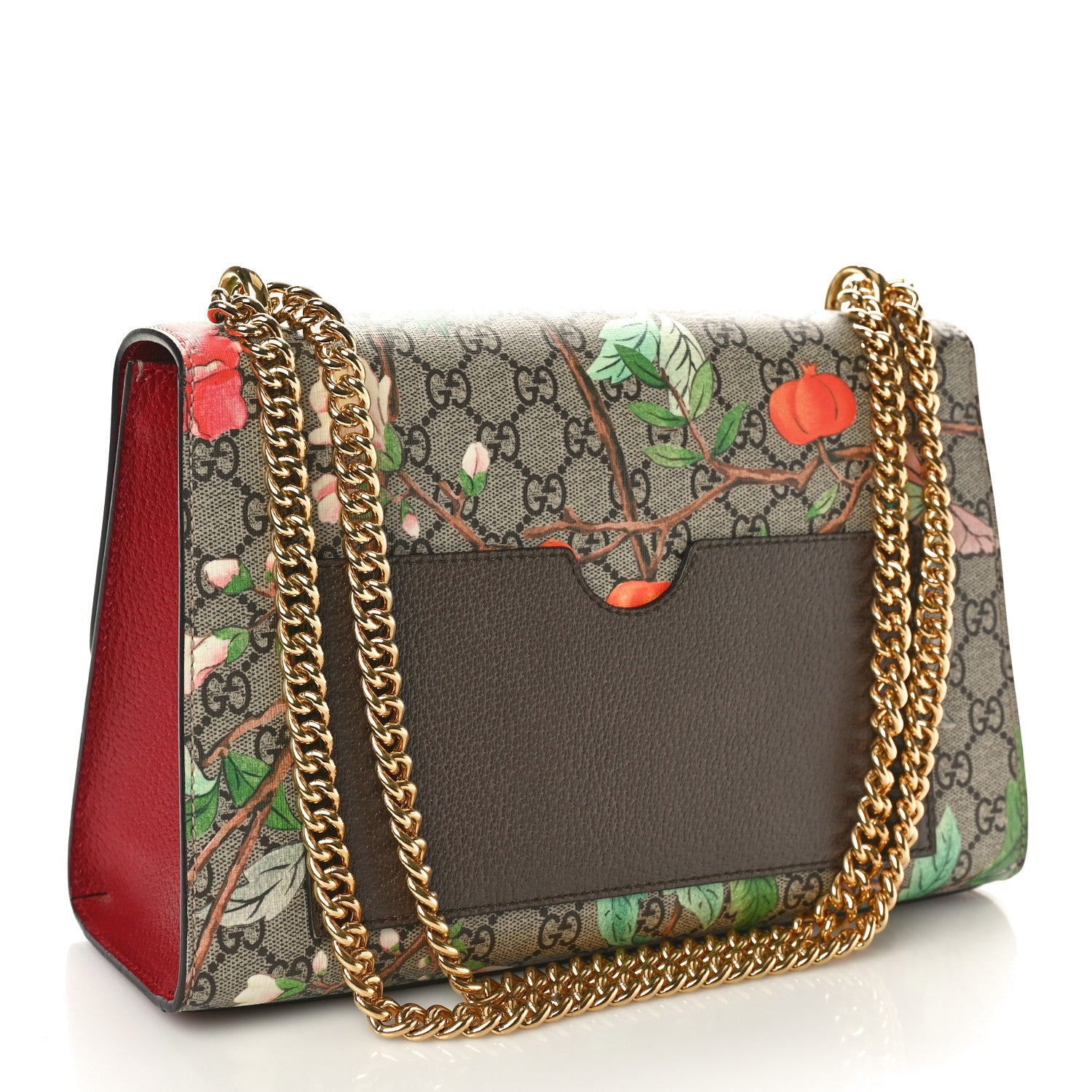 Gucci GG Supreme Monogram Tian Medium Padlock Shoulder Bag Beige Multicolor New Acero 3 of 10