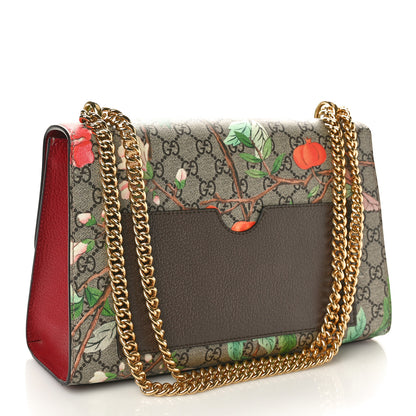 Gucci GG Supreme Monogram Tian Medium Padlock Shoulder Bag Beige Multicolor New Acero 3 of 10