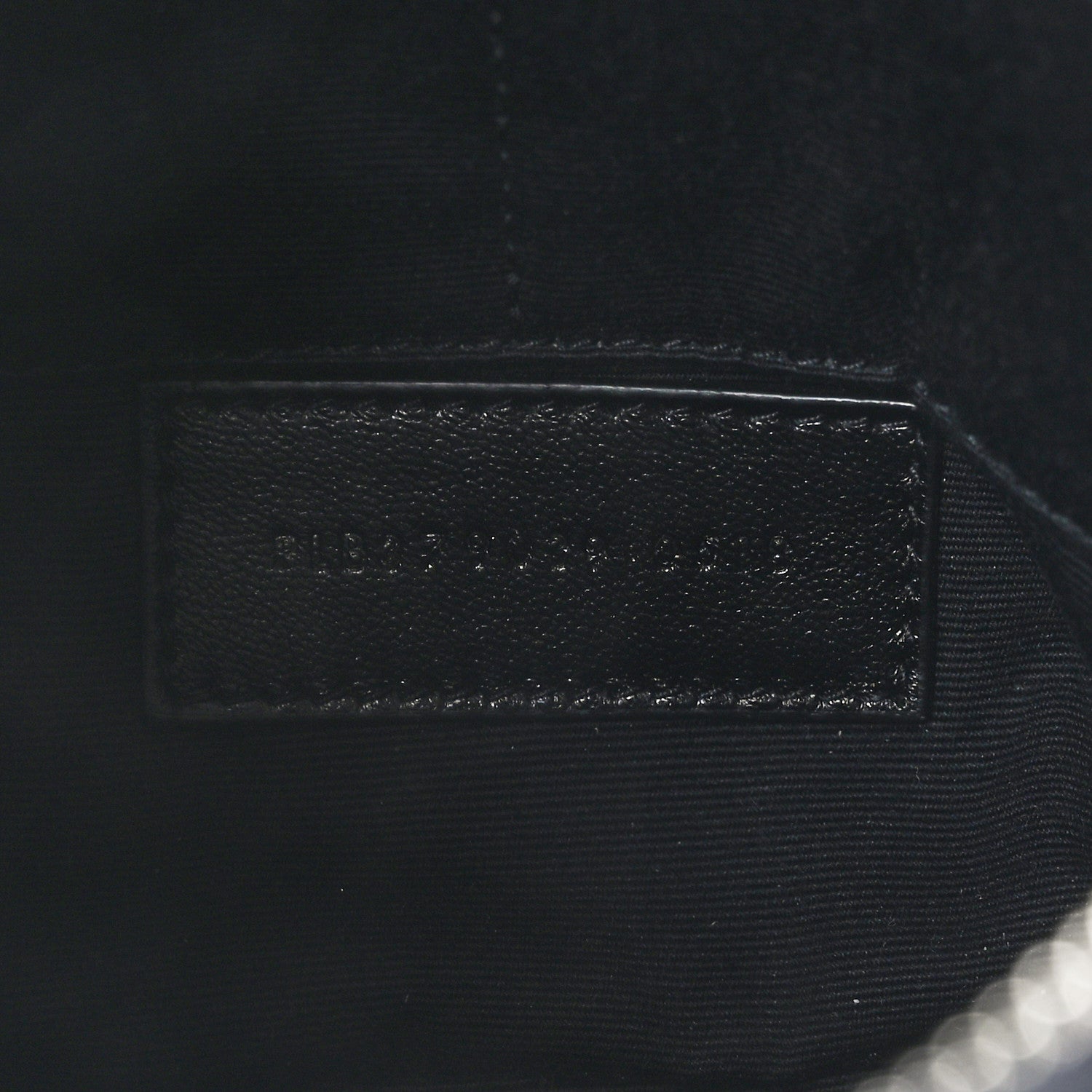 Saint Laurent Calfskin Matelasse Chevron Monogram A5 Wristlet Black 7 of 10